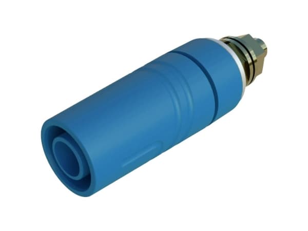 SKS Hirschmann SAB 2600 G M4 Au Sikkerheds-laboratorietilslutning Tilslutning, indbygning lodret Stift-diameter: 4 mm Blå 1 stk