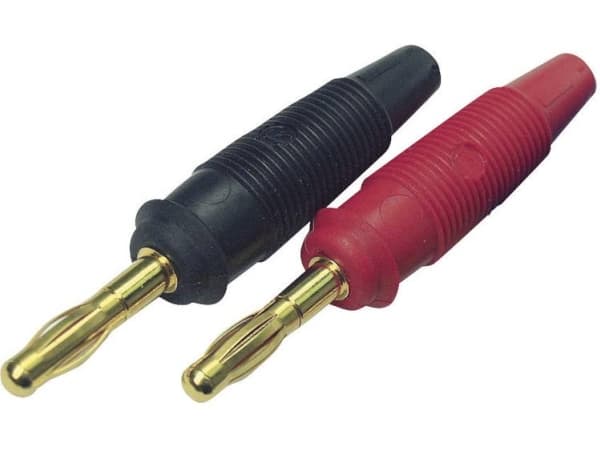 SKS Hirschmann LAS 30 Lamelstik Stik, lige Stift-diameter: 4 mm Rød 1 stk