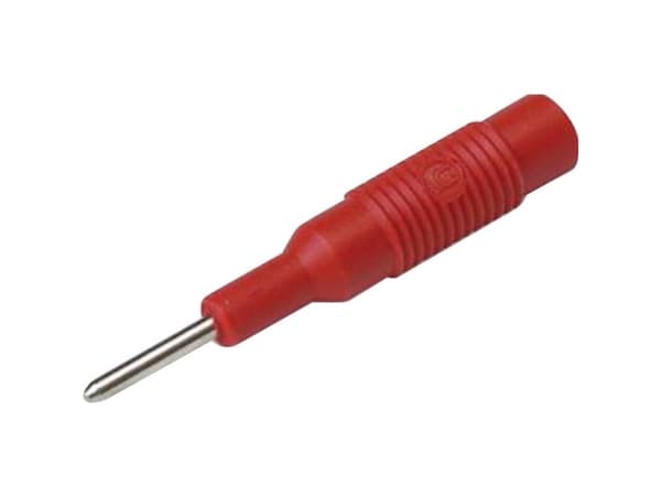 SKS Hirschmann MZS 2 Övergångskoppling Koppling Koppling 2 mm - bussning 4 mm Röd 1 st