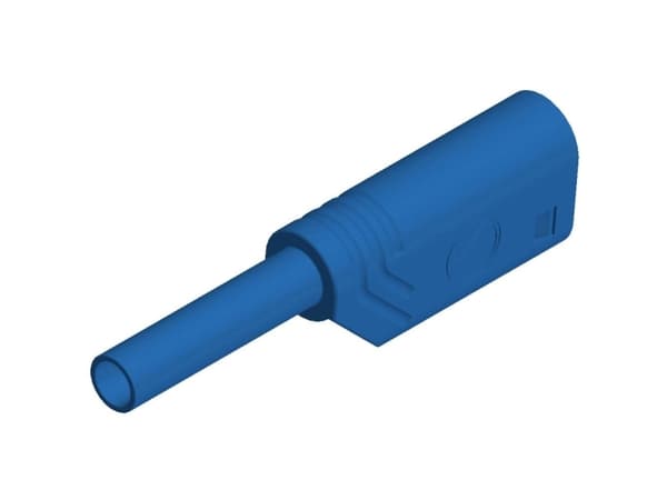 SKS Hirschmann MST S WS 30 Au Laboratoriestik Stik, lige Stift-diameter: 2 mm Blå 1 stk