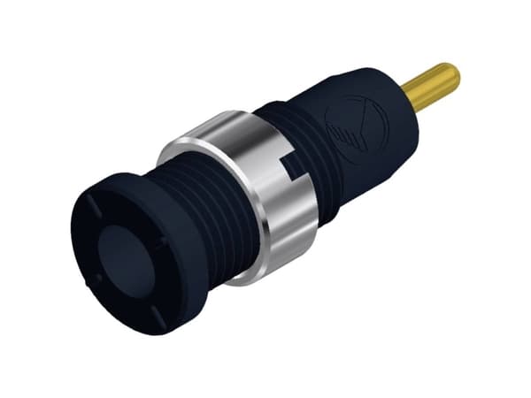 SKS Hirschmann MSEB 2630 S 1.9 Au Säkerhetslaboratorieanslutning Anslutning, infälld vertikal Stiftdiameter: 2 mm Svart 1 st