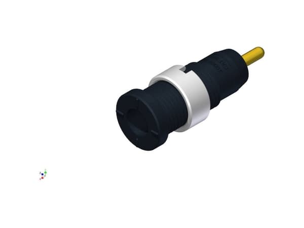 SKS Hirschmann MSEB 2630 S 1.9 Au Säkerhetslaboratorieanslutning Anslutning, infälld vertikal Stiftdiameter: 2 mm Svart 1 st