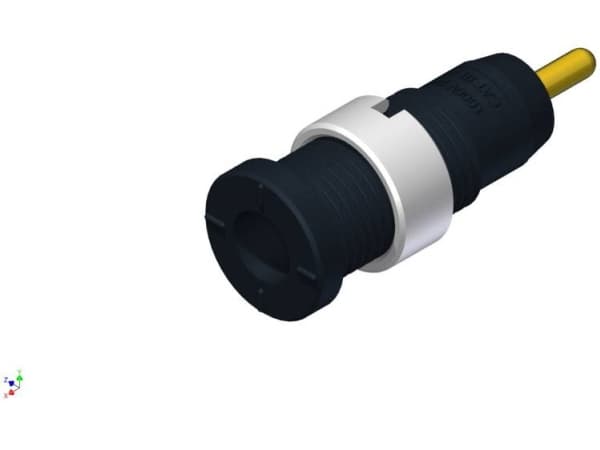 SKS Hirschmann MSEB 2630 S 1.9 Au Säkerhetslaboratorieanslutning Anslutning, infälld vertikal Stiftdiameter: 2 mm Svart 1 st