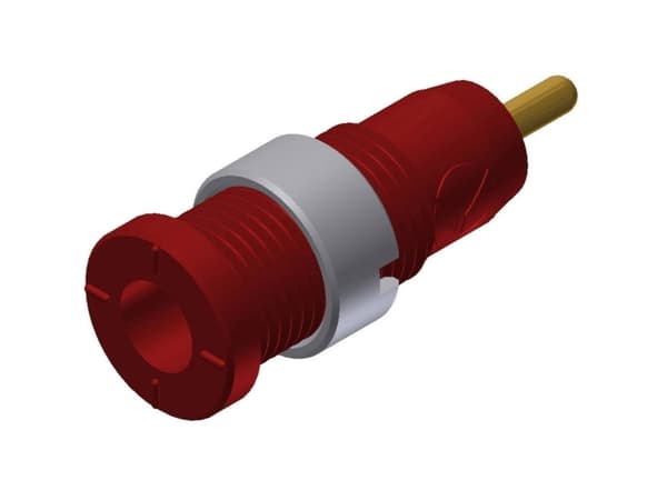 SKS Hirschmann MSEB 2630 S 1,9 Au Sikkerheds-laboratorietilslutning Tilslutning, indbygning lodret Stift-diameter: 2 mm Rød 1 stk