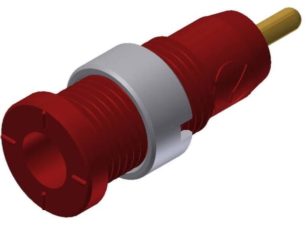 SKS Hirschmann MSEB 2630 S 1,9 Au Sikkerheds-laboratorietilslutning Tilslutning, indbygning lodret Stift-diameter: 2 mm Rød 1 stk