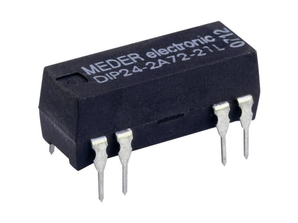 StandexMeder Electronics DIP05-2A72-21L Reed-rele 2 x rajakytkin 5 V/DC 0,5 A 10 W DIP-8
