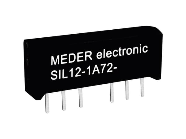 StandexMeder Electronics SIL05-1A72-71D Reedrelä 1 x gränskontakt 5 V/DC 0,5 A 10 W SIL-4