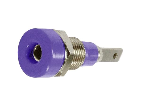Stäubli LB-I2R Laboratorietilslutning Tilslutning, indbygning lodret Stift-diameter: 2 mm Violet 1 stk