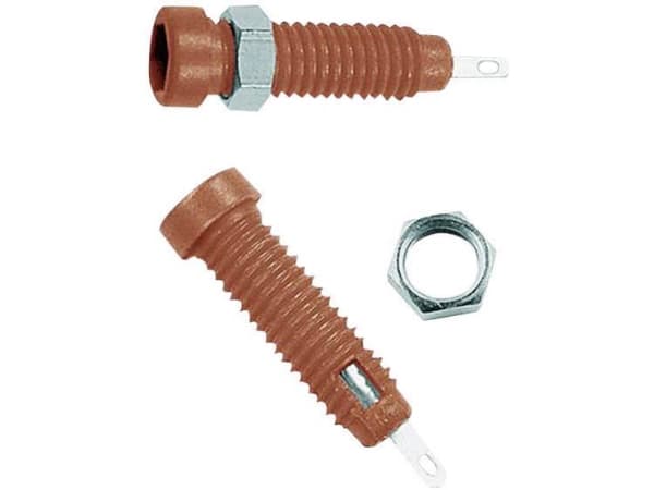 Stäubli LB2-IF Laboratorietilslutning Tilslutning, indbygning lodret Stift-diameter: 2 mm Rød 1 stk