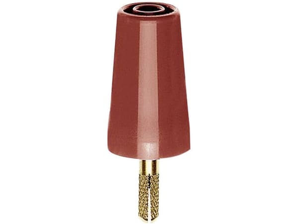 Stäubli A-SLK4 Overgangsstik Stik 4 mm - Bøsning 4 mm Rød 1 stk