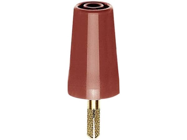 Stäubli A-SLK4 Overgangsstik Stik 4 mm - Bøsning 4 mm Rød 1 stk