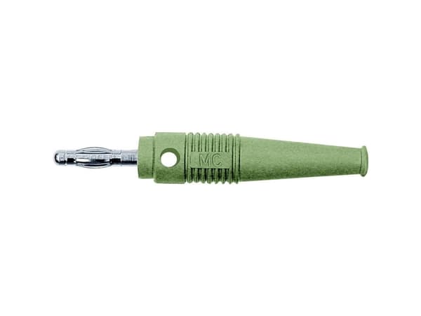 Stäubli L-41Q Lamellkontakt Stickpropp, rak Stiftdiameter: 4 mm Grön 1 st