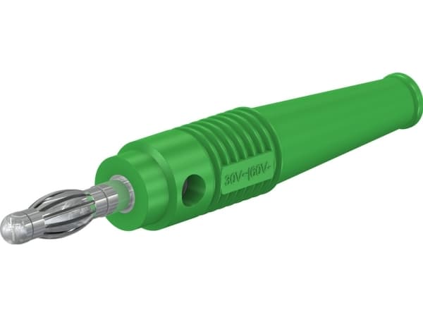 Stäubli L-41Q Lamellkontakt Stickpropp, rak Stiftdiameter: 4 mm Grön 1 st