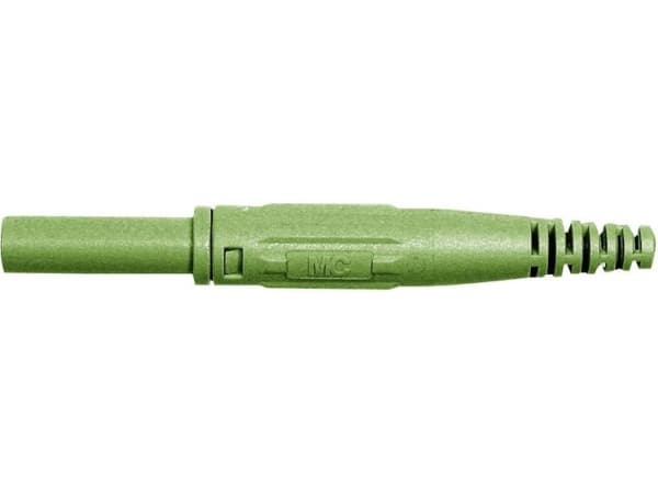 Stäubli XK-410 Laboratorioliitäntä Liitäntä, suora Nastan halkaisija: 4 mm Vihreä 1 kpl
