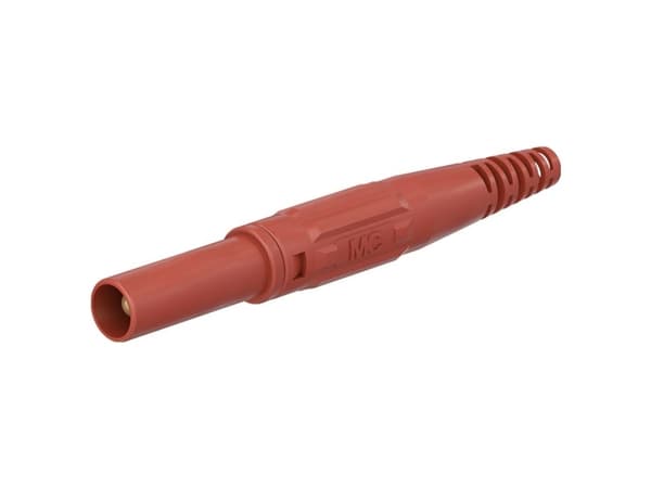 Stäubli XL-410 Laboratoriestik Stik, lige Stift-diameter: 4 mm Rød 1 stk