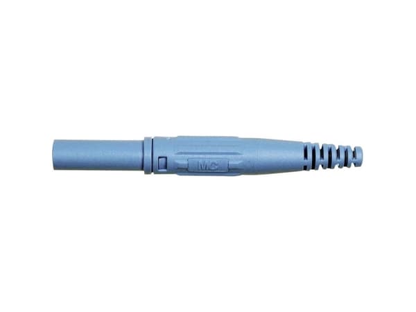 Stäubli XL-410 Laboratoriestik Stik, lige Stift-halkaisija: 4 mm Blå 1 stk