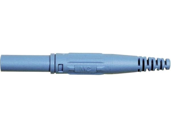 Stäubli XL-410 Laboratoriestik Stik, lige Stift-halkaisija: 4 mm Blå 1 stk