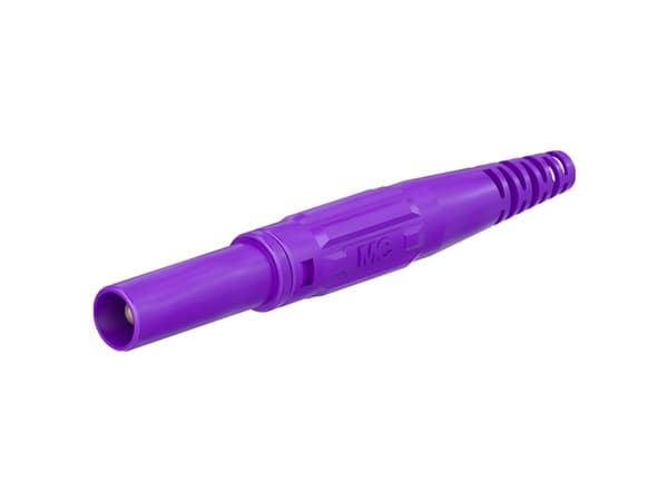 Stäubli XL-410 Laboratory Connector Connector, rak Stiftdiameter: 4 mm Violett 1 st