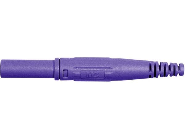 Stäubli XL-410 Laboratory Connector Connector, rak Stiftdiameter: 4 mm Violett 1 st