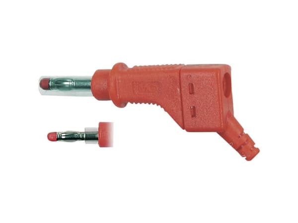 Stäubli XZGL-425 Lamelstik Stik, lige Stift-diameter: 4 mm Rød 1 stk