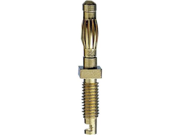 Stäubli SA401 Hankonnektor Stik, lige Stift-diameter: 4 mm Messing 1 stk