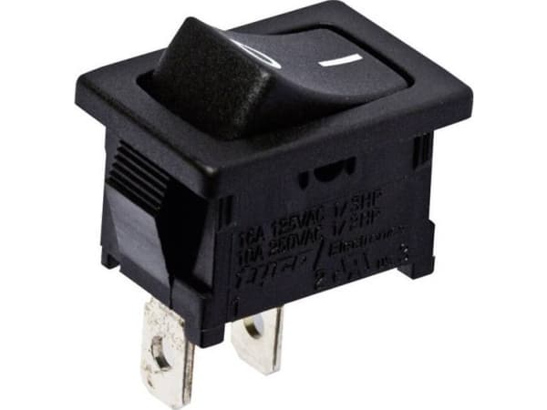 TE Connectivity 1-1571076-0 Vippekontakt 1-1571076-0 250 V/AC 10 A 1 x Off/On Klikkende 1 stk