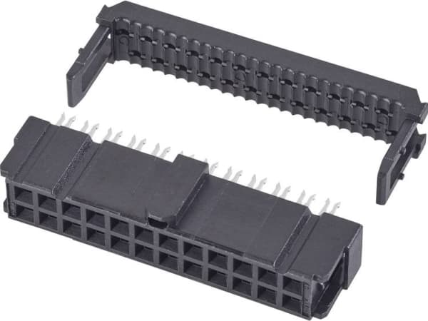 TE Connectivity 1-1658621-0 Stiftfördelare Rutstorlek: 2,54 mm Totalt antal poler: 50 Antal rader: 2 1 st