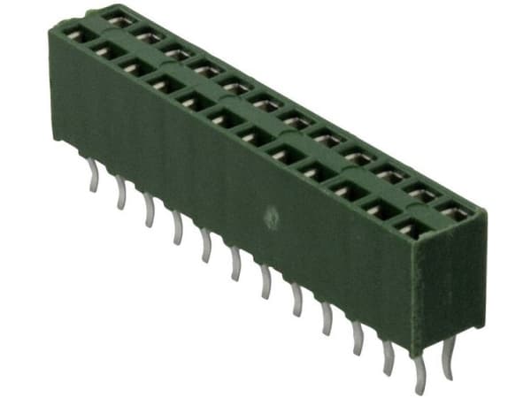 TE Connectivity Holkkiluettelo (vakio) AMPMODU HV-100 Napojen kokonaismäärä 20 Ristikkokoko: 2,54 mm 1-215307-0 1 kpl