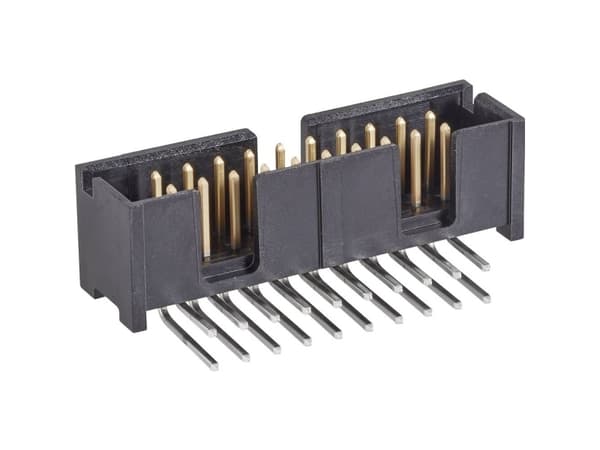 TE Connectivity 5103310-6 Pin header Rutstorlek: 2,54 mm Totalt antal poler: 26 Antal rader: 2 1 st
