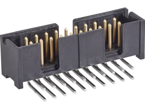 TE Connectivity 5103310-6 Pin header Rutstorlek: 2,54 mm Totalt antal poler: 26 Antal rader: 2 1 st
