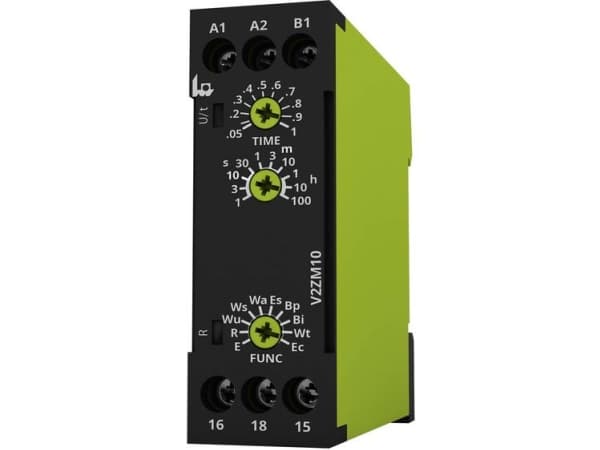 tele V2ZM10 12-240V AC/DC Tidsrelä Multifunktionellt 1 st Tidsintervall: 0,05 s - 100 h 1 x växelkontakt