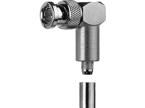Telegärtner J01000A0024 J01000A0024 BNC-kontakt Kontakt, vinklad 50 Ω 1 st