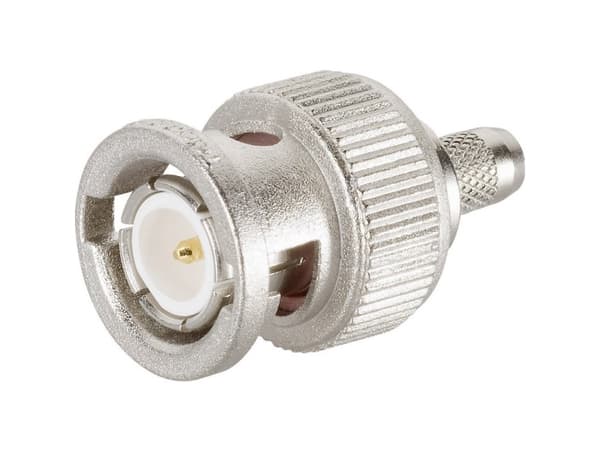 Telegärtner J01000A0042, BNC, Krom, Hanstik, Rakt, 50 ohm (O), 1,46 cm