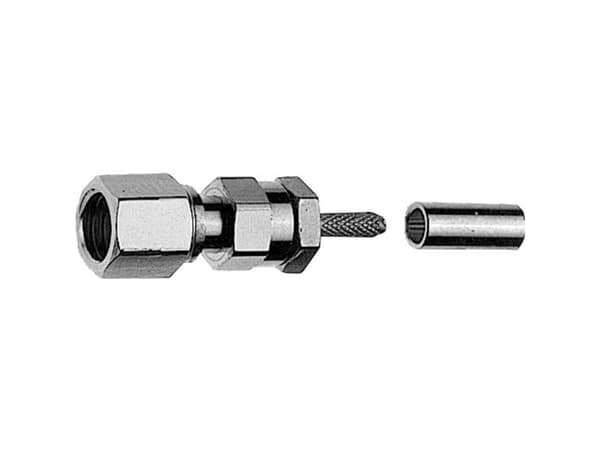 Telegärtner J01171A0011 J01171A0011 SMC-kontakt Anslutning, rak 50 Ω 1 st