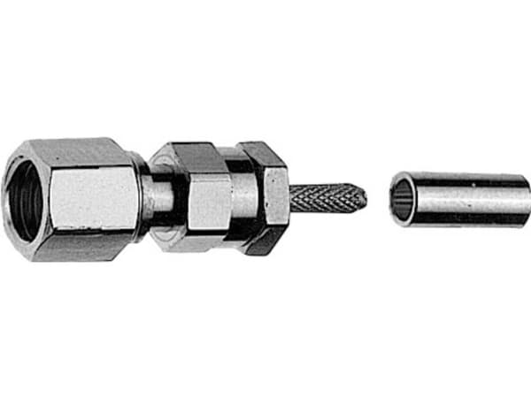 Telegärtner J01171A0011 J01171A0011 SMC-kontakt Anslutning, rak 50 Ω 1 st
