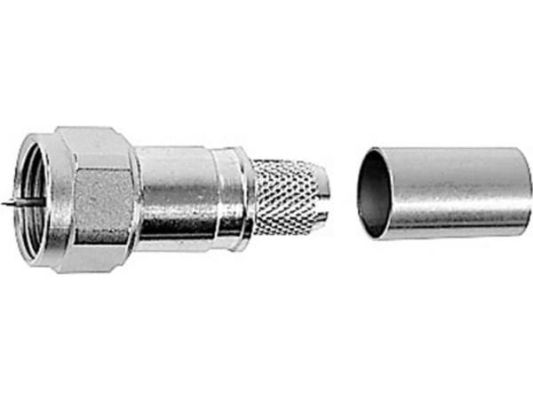 Telegärtner F-kontaktplugg, rett 75 ohm J01600A0010 1 stk (J01600A0010)