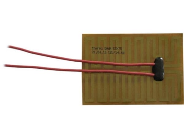 Thermo TECH Polyimide Heat Foil itseliimautuva 12 V/DC, 12 V/AC 14,4 W Suojausluokka IPX4 (L x S) 75 mm x 53 mm