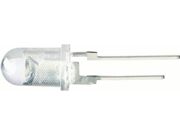 Thomsen LED-5-14000W/75° LED med ledningar Vit Rund 5 mm 14000 mcd 75 ° 100 mA 3,5 V