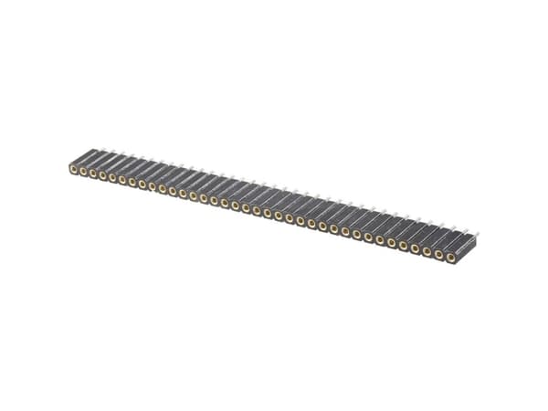 TRU COMPONENTS Bøsningsliste (præcision) Antal rækker: 1 Poltal hver række: 36 TC-0306-036-1-50-10 1 stk