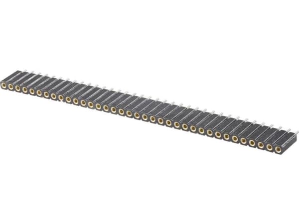 TRU COMPONENTS Bøsningsliste (præcision) Antal rækker: 1 Poltal hver række: 36 TC-0306-036-1-50-10 1 stk