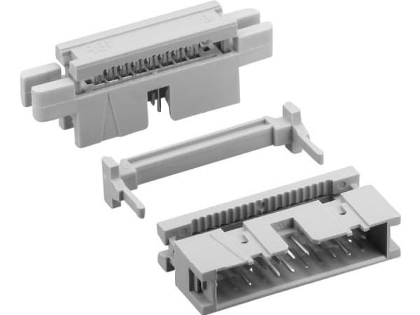 TRU COMPONENTS TC-0738-10-10-0-60 Stiftliste (standard) 869 Samlet antal poler 10 Rastermål: 2.54 mm 1 stk