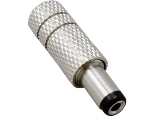 TRU COMPONENTS Lågspänningskontakt Kontakt, rak 5,50 mm 2,10 mm 1 st