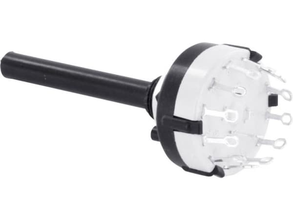 TRU COMPONENTS TC-DS1X12L TC-DS1X12L Drejekontakt 0.35 A Afbryderpositioner 12 12 x 30 ° 1 stk