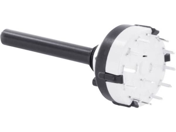 TRU COMPONENTS TC-DS2X6P TC-DS2X6P Drejekontakt 0.35 A Afbryderpositioner 6 5 x 30 ° 1 stk