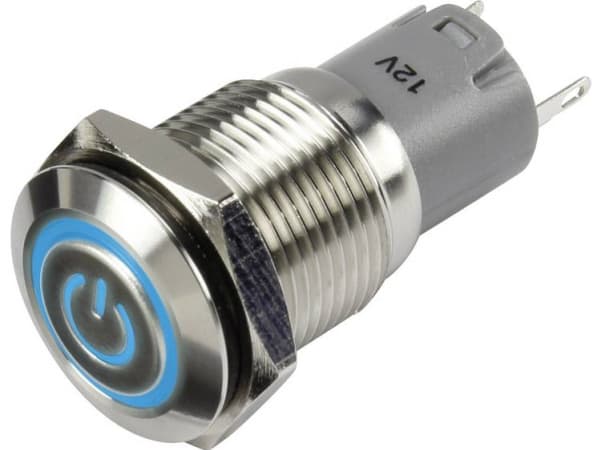 TRU COMPONENTS 1303026 LAS2GQF-11ZET/B/12V/S/P Pressostat 48 V/DC 2 A 1 x On/On Klikkende Blå IP65 1 stk
