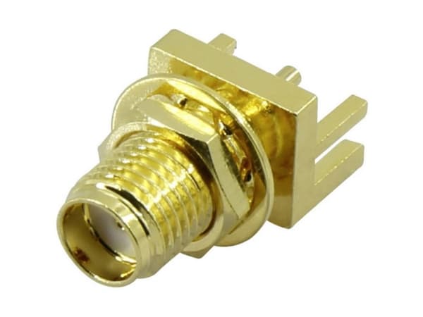 TRU COMPONENTS SMA-KE2 1372233 SMA-kontakt Anslutning, infälld vertikal 50 Ω 1 st