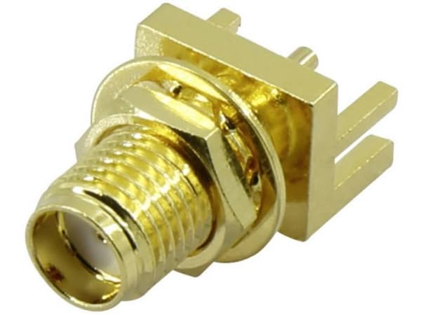 TRU COMPONENTS SMA-KE2 1372233 SMA-kontakt Anslutning, infälld vertikal 50 Ω 1 st