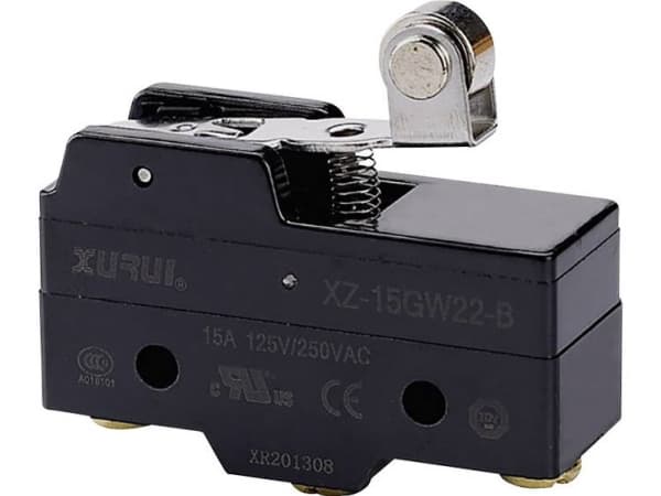 Mikrokytkin 250 V/AC 15 A 1 x On/(On) XZ-15GW22-B painike 1 kpl.