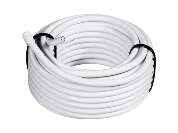 TRU COMPONENTS 1562132 Koaksiaalikaapeli Ulkohalkaisija: 6,60 mm RG6 /U 75 Ω 65 dB Valkoinen 100 m
