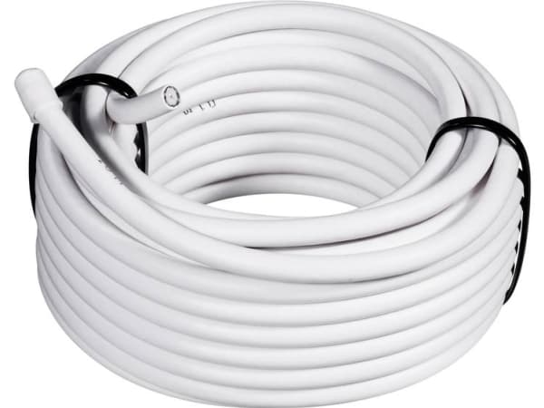 TRU COMPONENTS 1562132 Koaksiaalikaapeli Ulkohalkaisija: 6,60 mm RG6 /U 75 Ω 65 dB Valkoinen 100 m